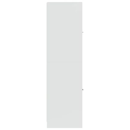 Шкаф органайзер, бял гланц, 30x41x144,5 см, инженерно дърво