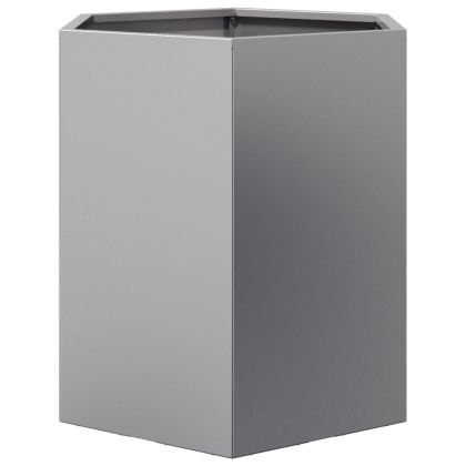 Градински кашпи 2 бр шестоъгълна 46x40x45см поцинкована стомана