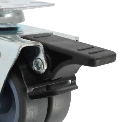 12 бр двуколесни въртящи се колела, 50 мм