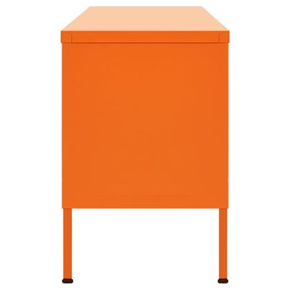 ТВ шкаф, оранжев, 105x35x50 см, стомана