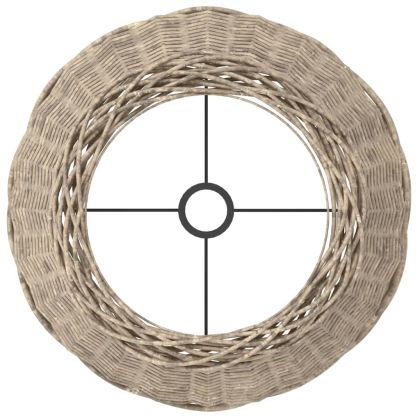 Абажур за лампа кафяв Ø45x28 см ракита