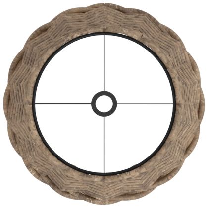 Абажур за лампа кафяв Ø20x15 см ракита