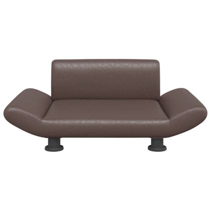 Кучешко легло, кафяво, 70x45x28 см, изкуствена кожа