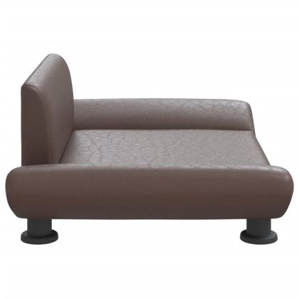 Кучешко легло, кафяво, 70x45x28 см, изкуствена кожа