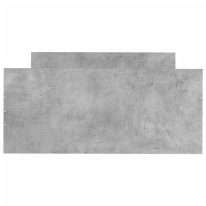 Рамка за легло, бетонно сиво, 90x190 см, инженерно дърво