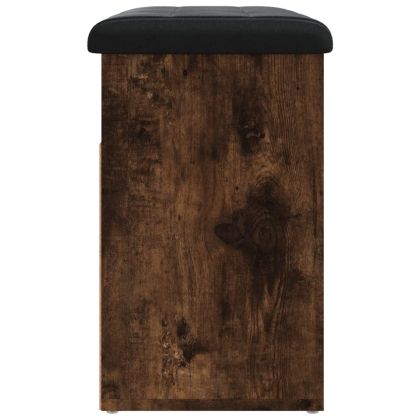 Пейка за обувки, опушен дъб, 62x32x50 см, инженерно дърво