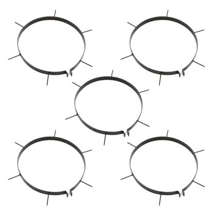 Градински валяк за трева със скоби аератор, черен, 63 л, желязо