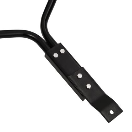 Градински валяк за трева със скоби аератор, черен, 63 л, желязо