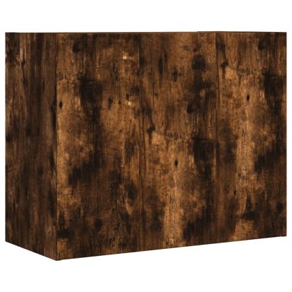 Стенен шкаф, опушен дъб, 75x35x60 см, инженерно дърво