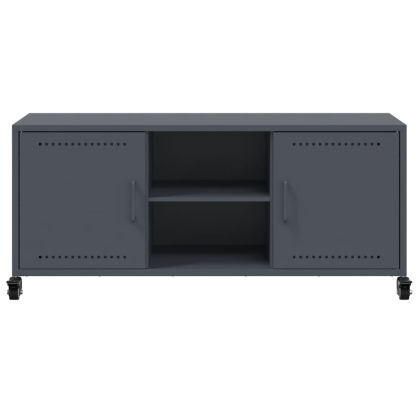 ТВ шкаф, антрацит, 100,5x39x43,5 см, стомана