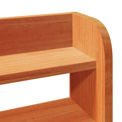 Рамка за легло без матрак, восъчнокафяв, 120x190 см, бор масив