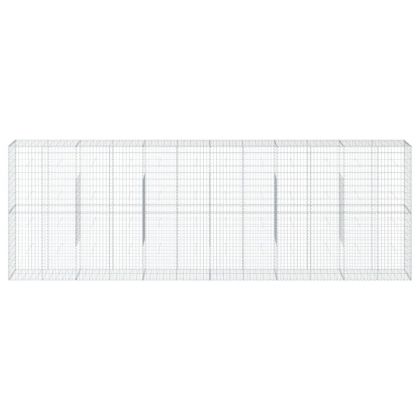 Габионна кошница с покритие, 600x50x200 см, поцинковано желязо