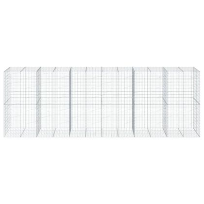Габионна кошница с покритие, 600x100x200 см, поцинковано желязо