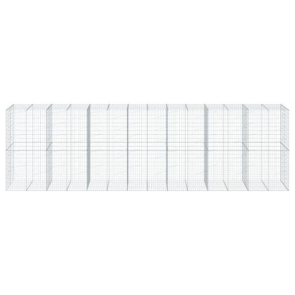 Габионна кошница с покритие, 700x100x200 см, поцинковано желязо