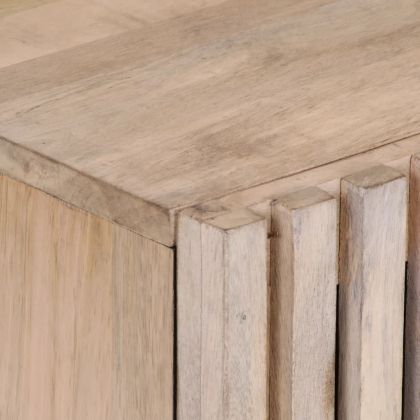 Шкаф за баня 38x34x58 см масивно дърво груб манго