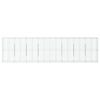 Габионна кошница с покритие, 800x50x200 см, поцинковано желязо