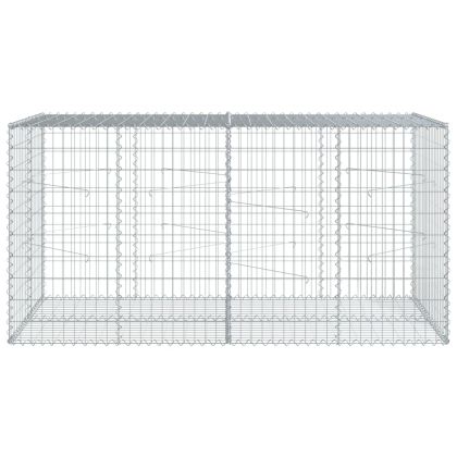 Габионна кошница с покритие, 200x100x100 см, поцинковано желязо