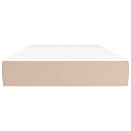 Матрак с покет пружини за деца капучино 80x160 см еко кожа
