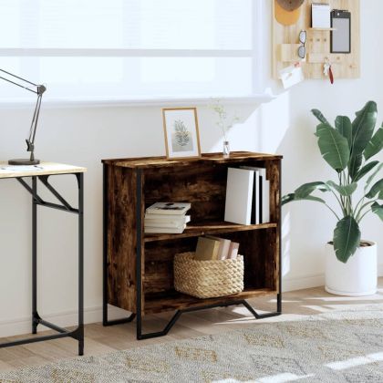 Библиотека, опушен дъб, 80x31x74,5 см, инженерно дърво