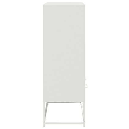 Висок шкаф, бял, 68x39x111,5 см, стомана