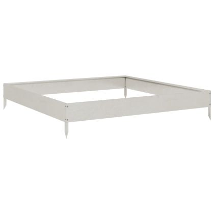 Градинска повдигната леха 100x100x18,5 см неръждаема стомана