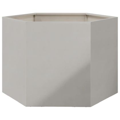 Градинска кашпа, шестоъгълна, 69x60x45 см, неръждаема стомана