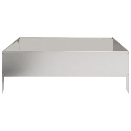 Градинска повдигната леха 100x100x33,5 см неръждаема стомана