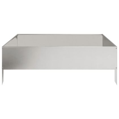 Градинска повдигната леха 100x100x33,5 см неръждаема стомана