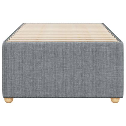 Рамка за легло без матрак, светлосива, 90x200 см, плат