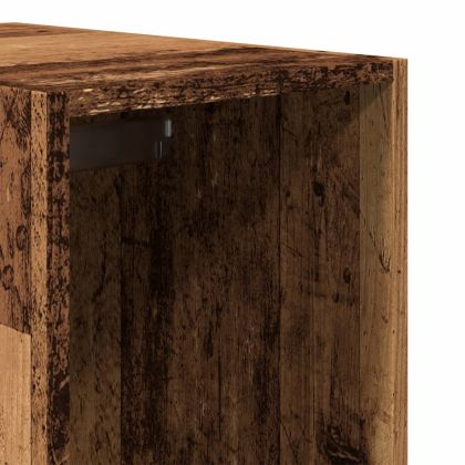 Гардероб, старо дърво, 30x50x200 см, инженерно дърво