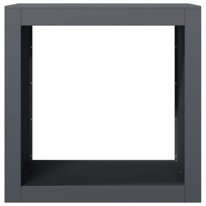 Стойка за дърва за огрев, антрацит, 60x40x60 см, стомана