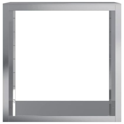 Стойка за дърва за огрев, 100x40x100 см, поцинкована стомана