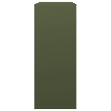 Стойка за дърва за огрев, зелена, 100x40x100 см, стомана