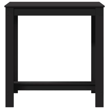 Бар маса, черна, 102x50x103,5 см, инженерно дърво