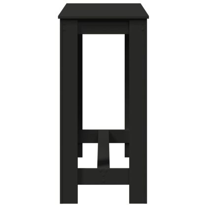 Бар маса, черна, 102x50x103,5 см, инженерно дърво