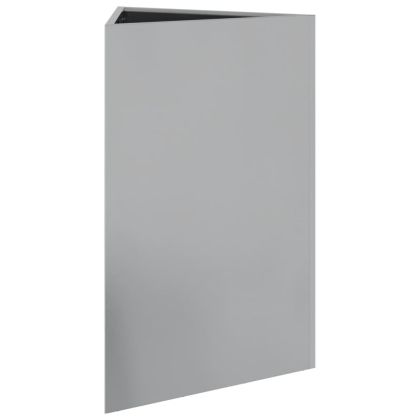 Градински кашпи 2 бр триъгълна 50x43x75 см поцинкована стомана