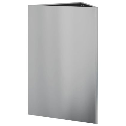 Градински кашпи 2 бр триъгълна 50x43x75 см поцинкована стомана