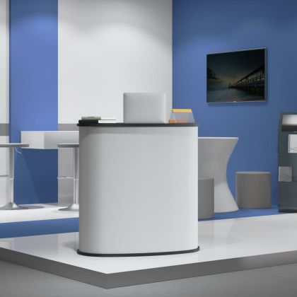 Щанд за търговски изложения, сгъваем, 90x48x93 см