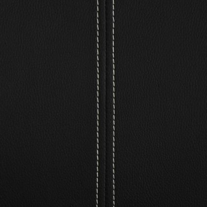 Конзолни трапезни столове, 6 бр, черни, изкуствена кожа