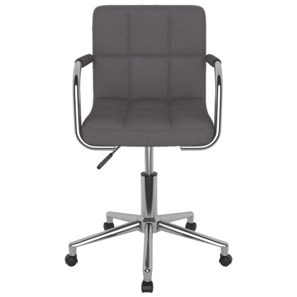 Въртящ се офис стол, таупе, текстил