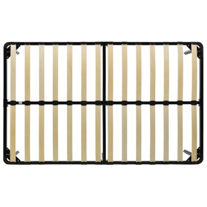 Рамка за легло, черна, метал, 140x200 cм