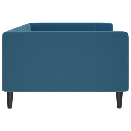 Кушетка, синя, 100x200 см, кадифе