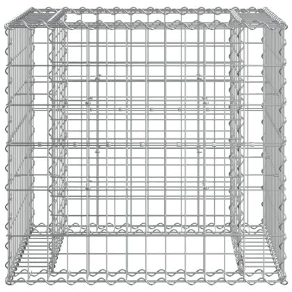 Градинска пейка с кошница габион импрегнирана борова дървесина
