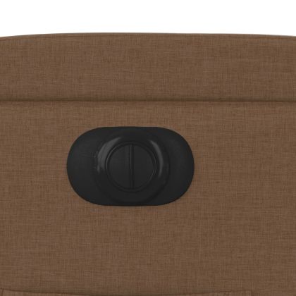 Електрически наклоняем стол, кафяв, текстил