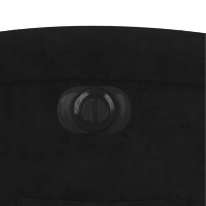 Електрически реклайнер стол, черен, кадифе