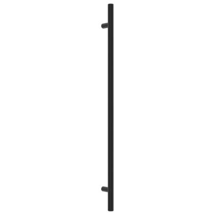 Дръжки за шкафове, 20 бр, черни, 320 мм, неръждаема стомана