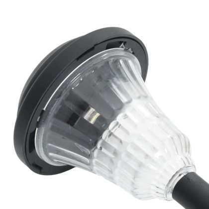 Соларни лампи за пътека със земни шипове, 12 бр, бяла