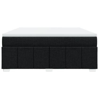 Боксспринг легло с матрак, черно, 180x200 см, плат