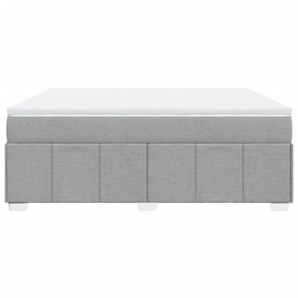 Боксспринг легло с матрак, светлосиво, 180x200 см, плат