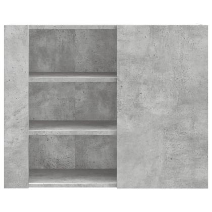 Стенен шкаф, бетонно сив, 75x35x60 см, инженерно дърво